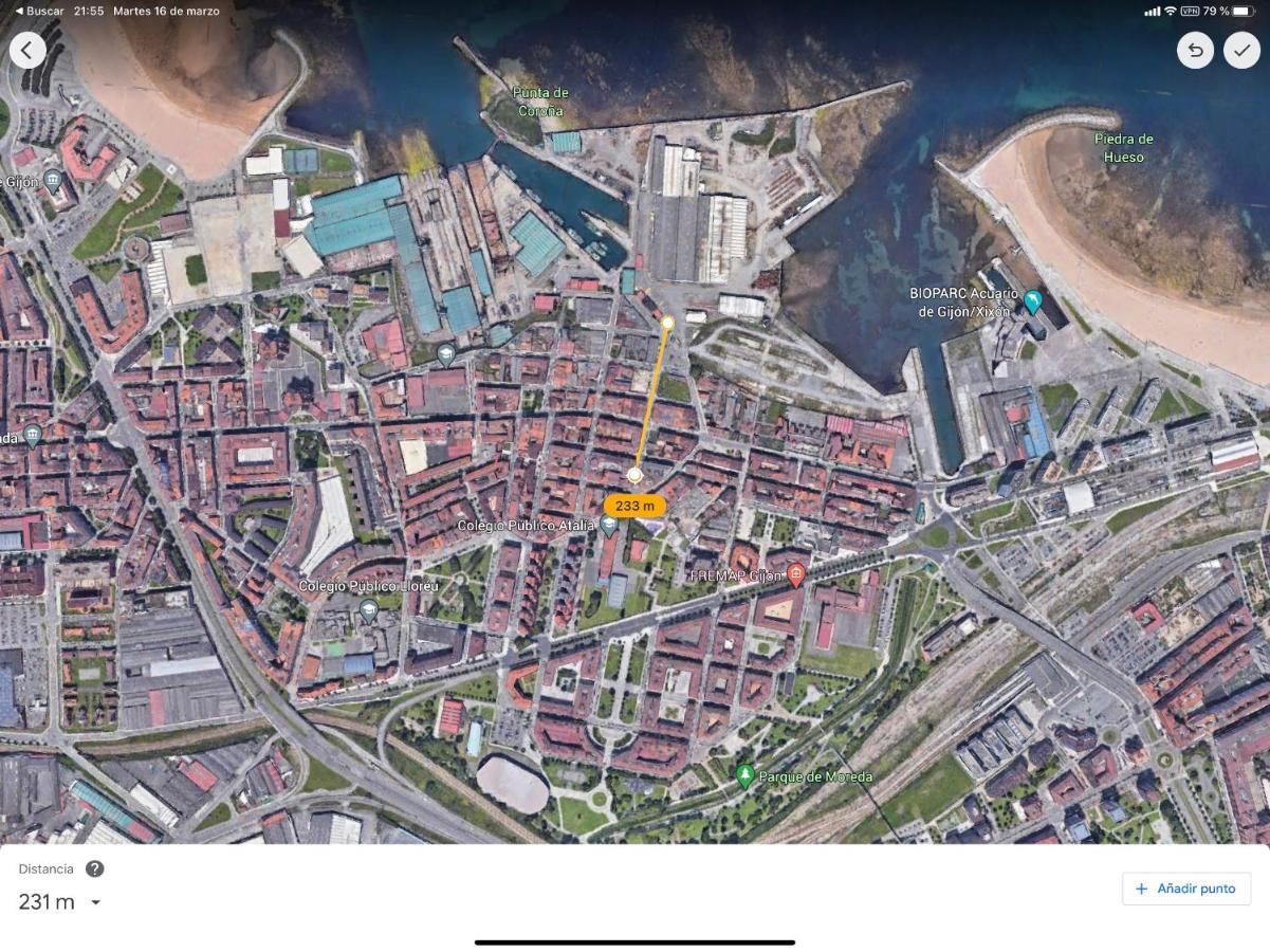 Ferienwohnung Acuarium 1 Gijón Exterior foto