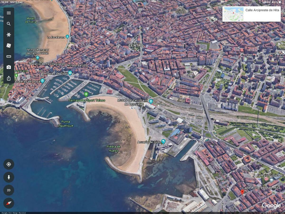 Ferienwohnung Acuarium 1 Gijón Exterior foto